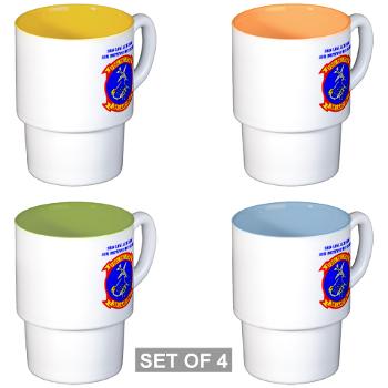 3LAADB - M01 - 03 - 3rd Low Altitude Air Defense Bn with Text - Stackable Mug Set (4 mugs) - Click Image to Close